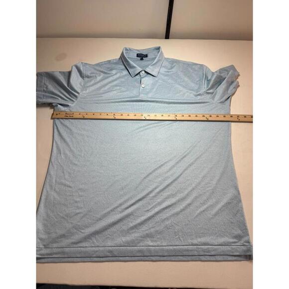 Peter Millar Crown Crafted Golf Polo Shirt XL Blue Performance Stretch - Picture 4 of 5